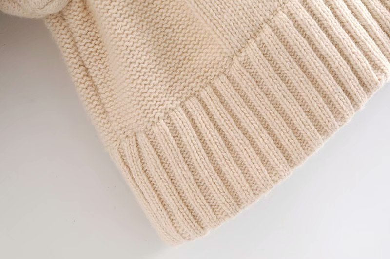 Shoulder Padded Geometry Tops Sweaters
