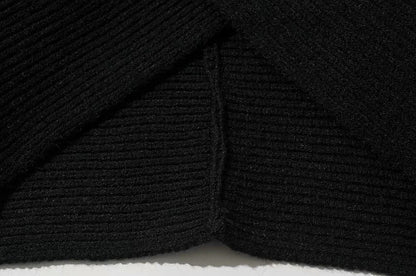 Vintage V-neck Batwing Sleeve Cross Design Knit Sweaters
