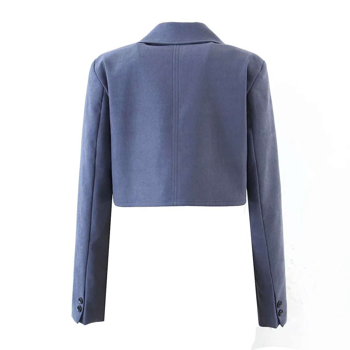 Pile Collar Lapel Blazer Skirt Two-piece Set