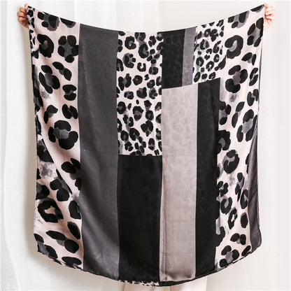 Leopard Printed Scarf Shawl for Women Ladies Girls