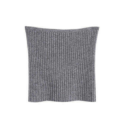 Stripe Tube Tops Cardigans Sweaters Two-piece Set