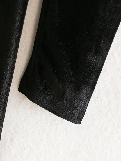 Black Square Collar Vintage Velvet Party Bodycon Mini Dresses