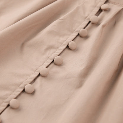 Single-breasted Puff Lantern Sleeve Shirts