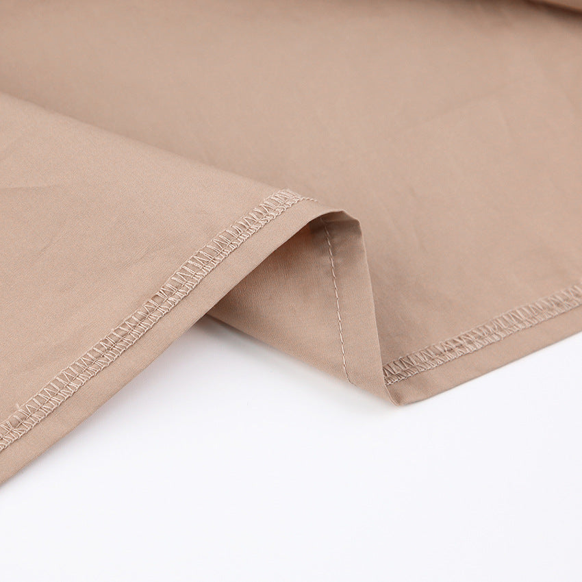 Single-breasted Puff Lantern Sleeve Shirts