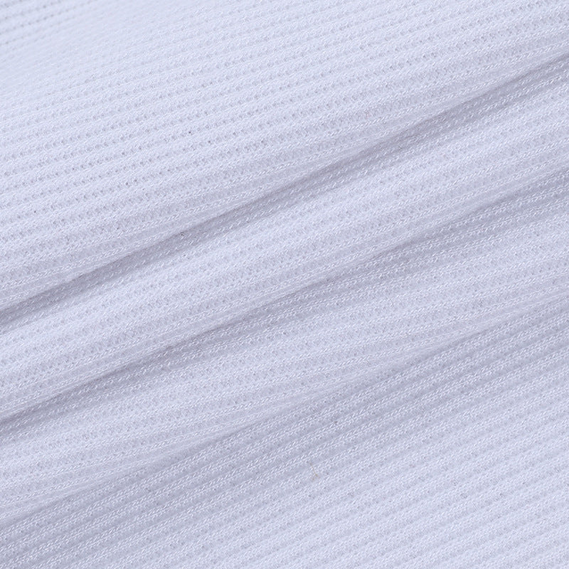 High-collared Hollow-out Button Sleeve Knit Shirts