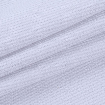 High-collared Hollow-out Button Sleeve Knit Shirts