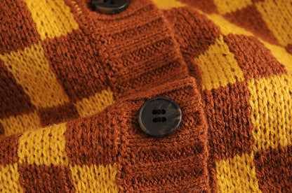 Single-breasted Vest Cardigans Sweaters Outerwear Tank Tops Two-piece Set