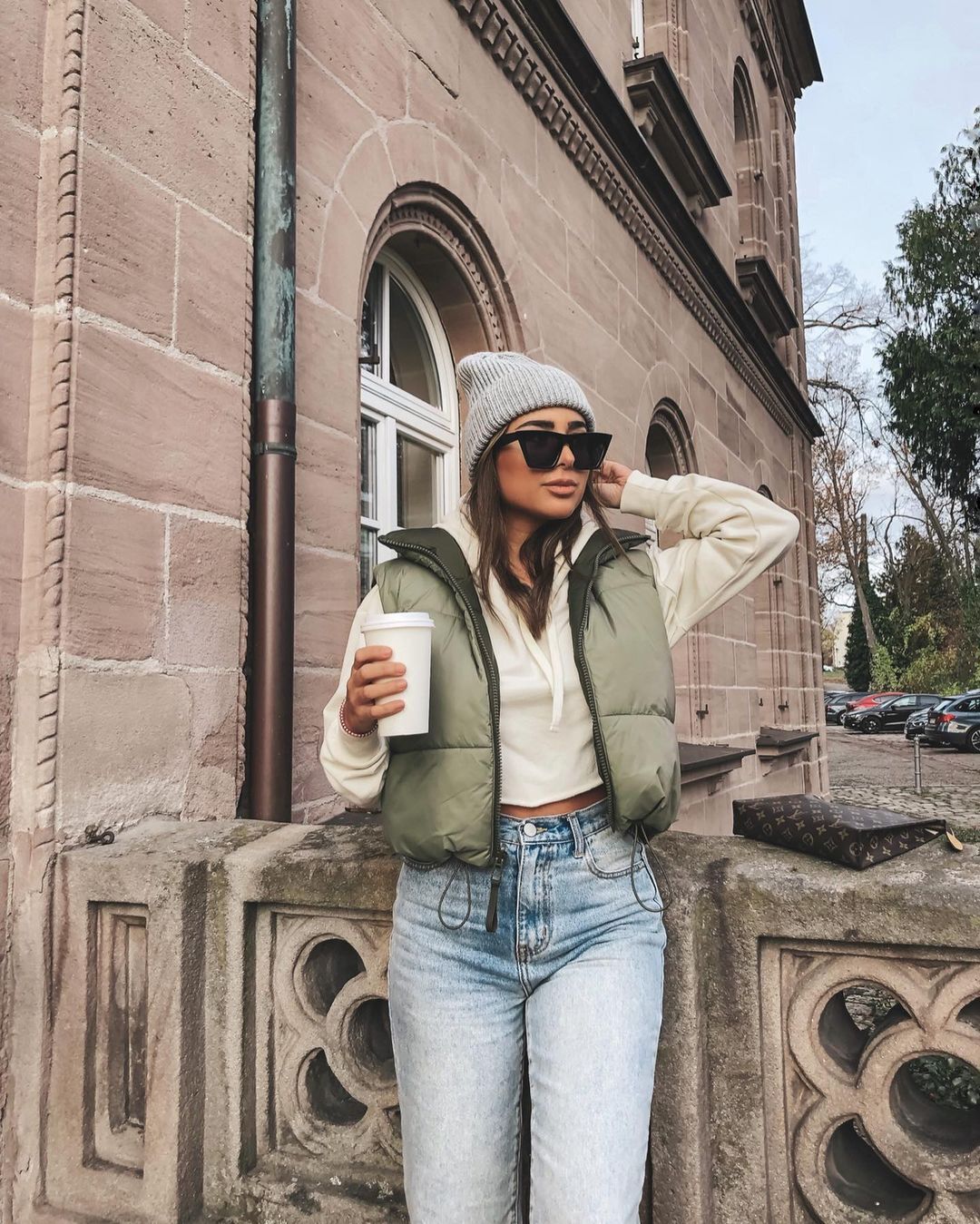 Double Side High Collar Camis Tank Tops Jacket Outerwear