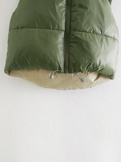 Double Side High Collar Camis Tank Tops Jacket Outerwear