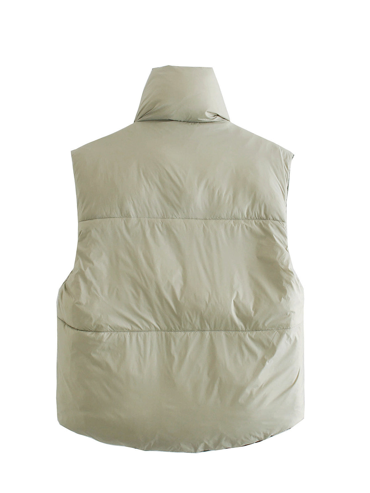 Double Side High Collar Camis Tank Tops Jacket Outerwear