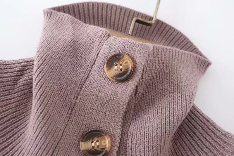 Knit Vest High-collared Sweaters Camis Tank Tops Shirts Capes