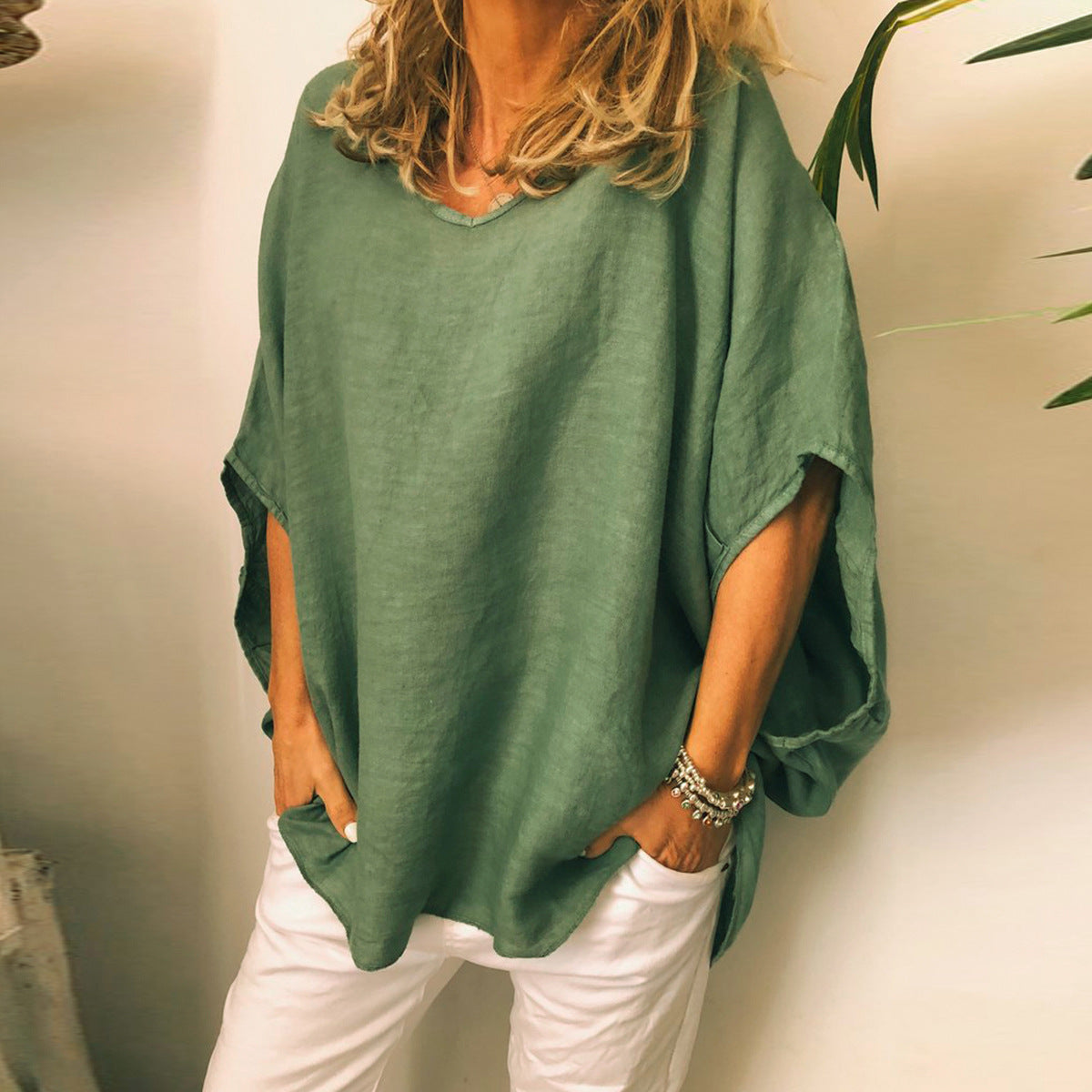 Women Breathable Loose Top Shirt