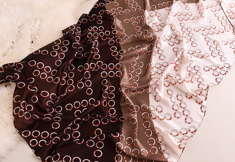 Fashion Contrast Long Silk Scarf Shawl Wrap for Women Ladies Girls 90x180