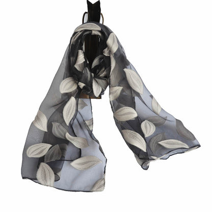 Ethnic Flower Print Long Scarf Shawl Fringed Scarves for Women Ladies Girls 70x180