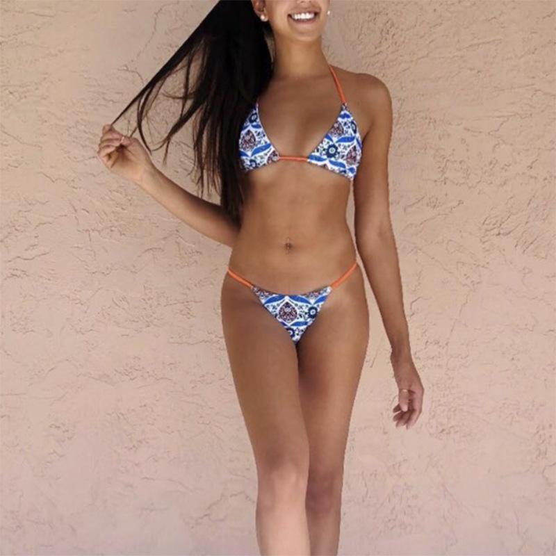 Sexy Printed Bikini Two-Piece Suit