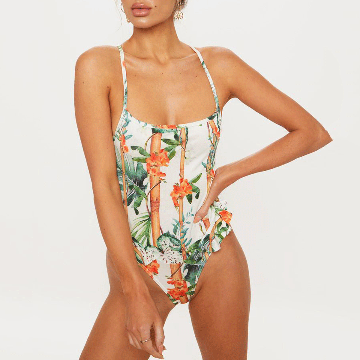 Fashion Sexy Floral Printed One-Piece Swimwear