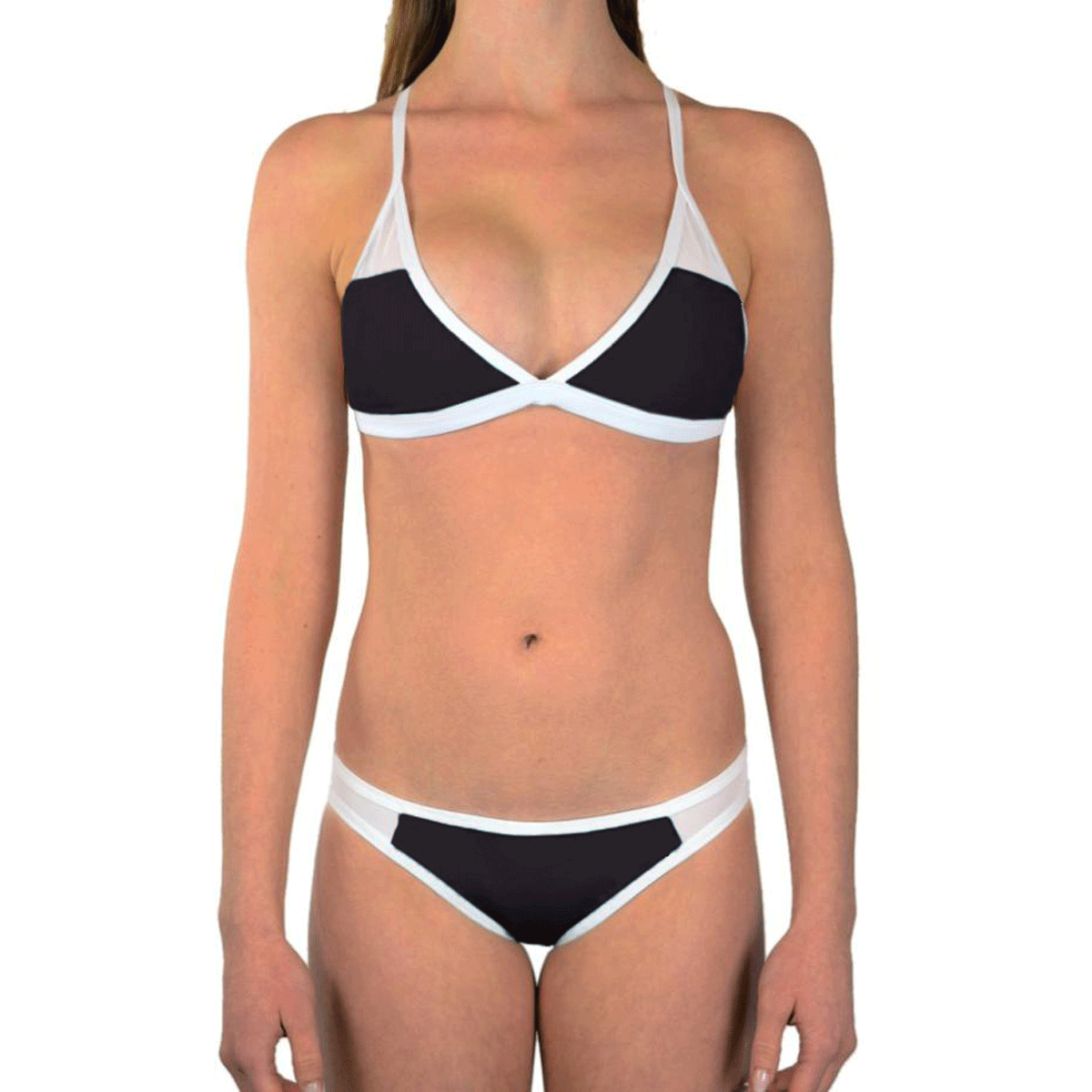 Sexy Fashion Color Block Bikini Two-Piece