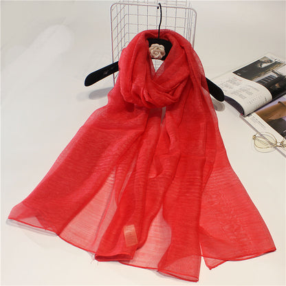Real Silk Wool Long Scarf Shawl 90x200