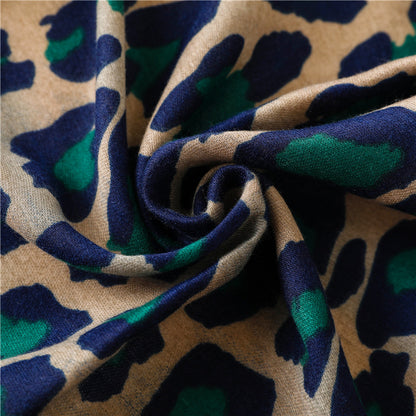 Leopard Print Infinity Long Scarf Wrap Shawl for Women Ladies Girls- 4 Colors