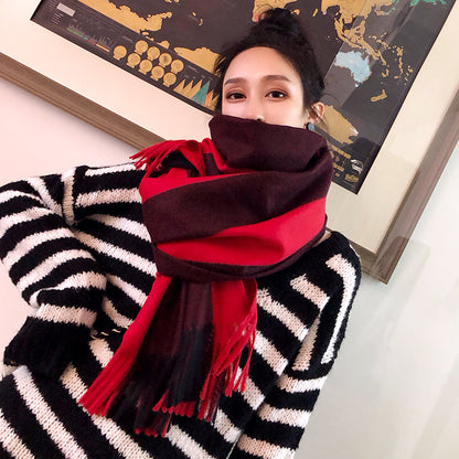 Warm Cashmere Thick Scarf Shawl Wrap for Women Ladies Girls 70x200