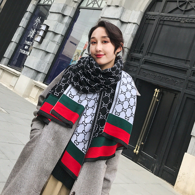 Warm Scarf Cashmere Thick Shawl Wrap for Women Ladies Girls 70x180