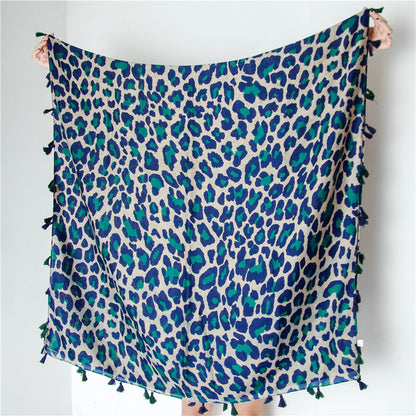 Leopard Print Infinity Long Scarf Wrap Shawl for Women Ladies Girls- 4 Colors