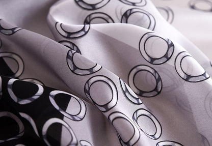 Fashion Contrast Long Silk Scarf Shawl Wrap for Women Ladies Girls 90x180