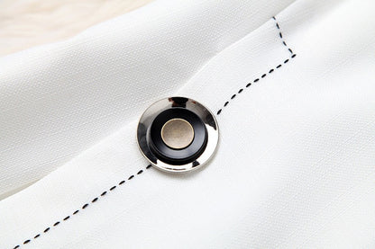 V-neck Suit Double Buckle Vest Shorts Blazers Two-piece Set
