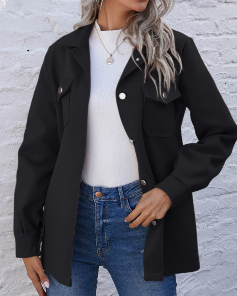 Lapel Single-breasted Lace-up Cardigans Outerwear