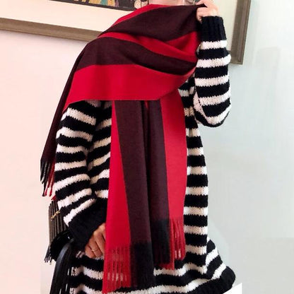 Warm Cashmere Thick Scarf Shawl Wrap for Women Ladies Girls 70x200