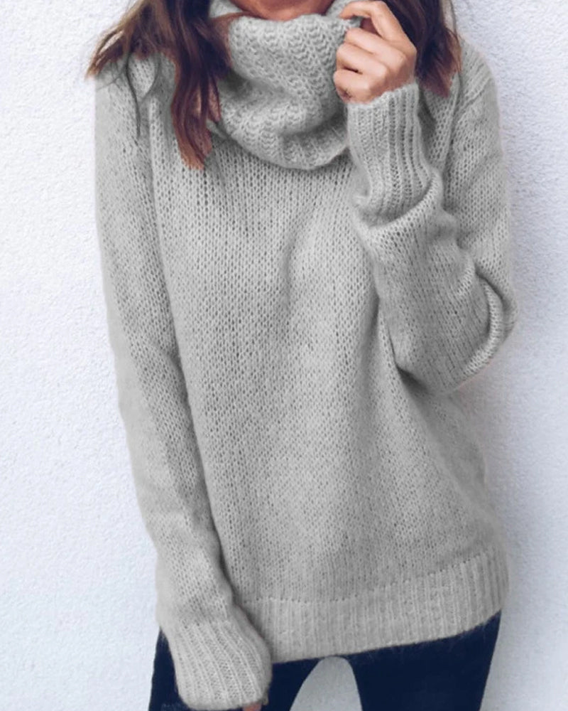 Casual Turtleneck Knitted Sweaters