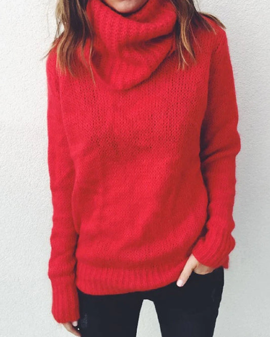 Casual Turtleneck Knitted Sweaters