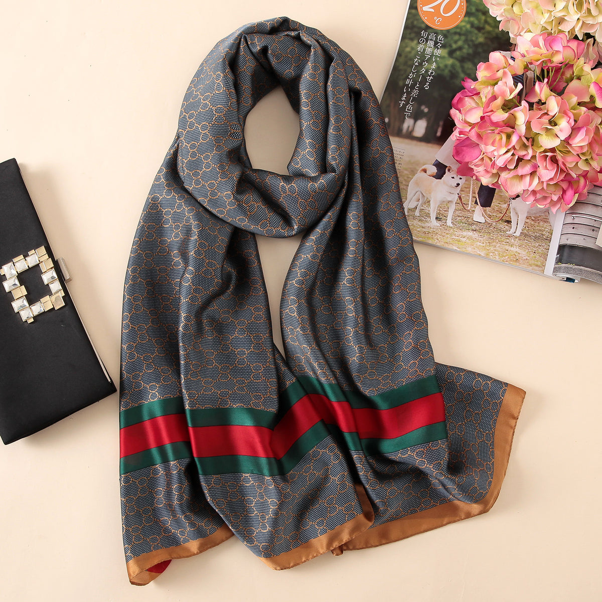 Vogue Scarf for Women Shawl Wraps Holiday Gift Floral Scarves Women