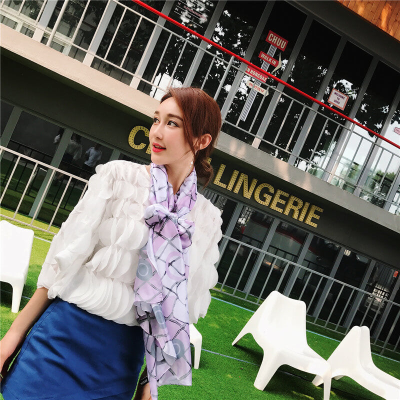 Floral Long Thick Scarf for Women