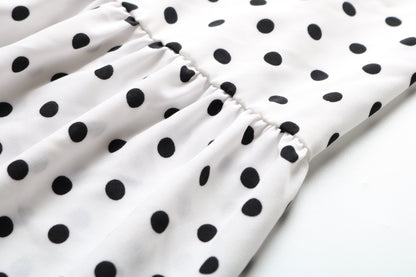 Vacation Halter Polka Dot Floral Maxi Dresses