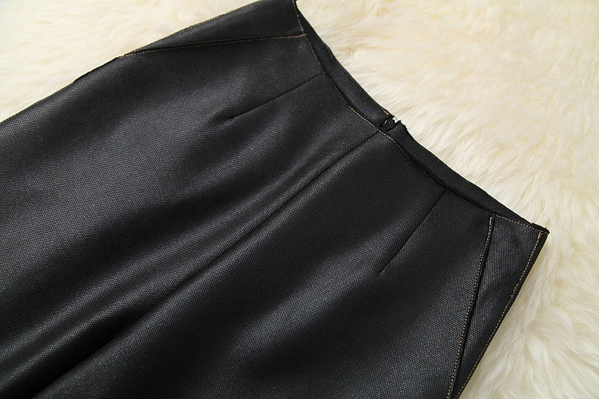 Belt Blazers Vest Net Yarn Tops Wide Leg Pants Three-piece Set
