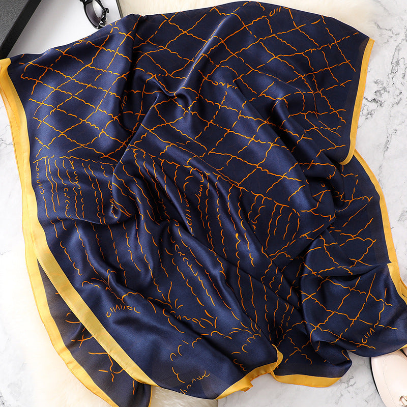 Fashion Silk Scarf Shawl Wrap for Women Ladies Girls 90x180