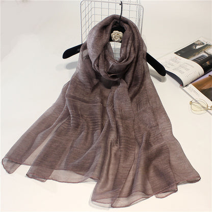 Real Silk Wool Long Scarf Shawl 90x200