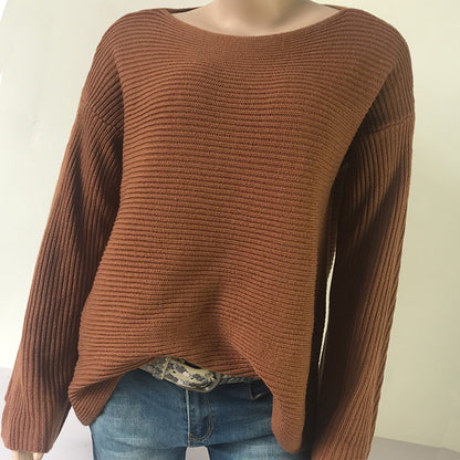Women‘s Loose Bat Sleeve Sweater