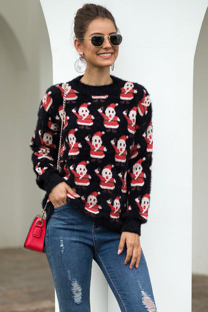 Christmas Santa Claus Long Sleeve Sweater