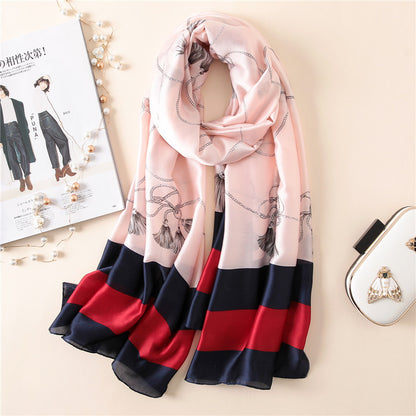 Elegant Fashion Silk Scarf Shawl Wrap for Women Ladies Girls 90x180