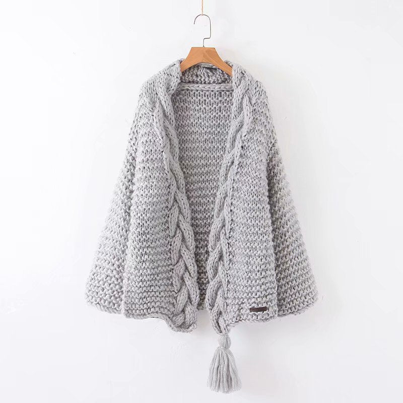 Women‘s Tassel Knitted Coat