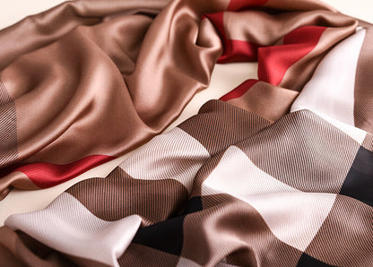 Stylish British Plaid Warm Long Thick Scarfs for Women Vogue Scarf Scarves Women