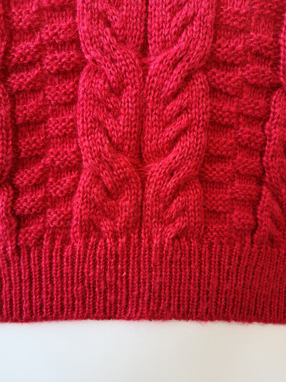 Casual Twist Bat Sleeve Crop Knitting Sweater