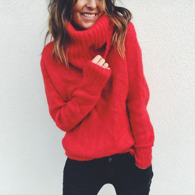 Casual Turtleneck Knitted Sweaters