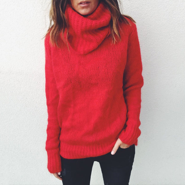 Casual Turtleneck Knitted Sweaters