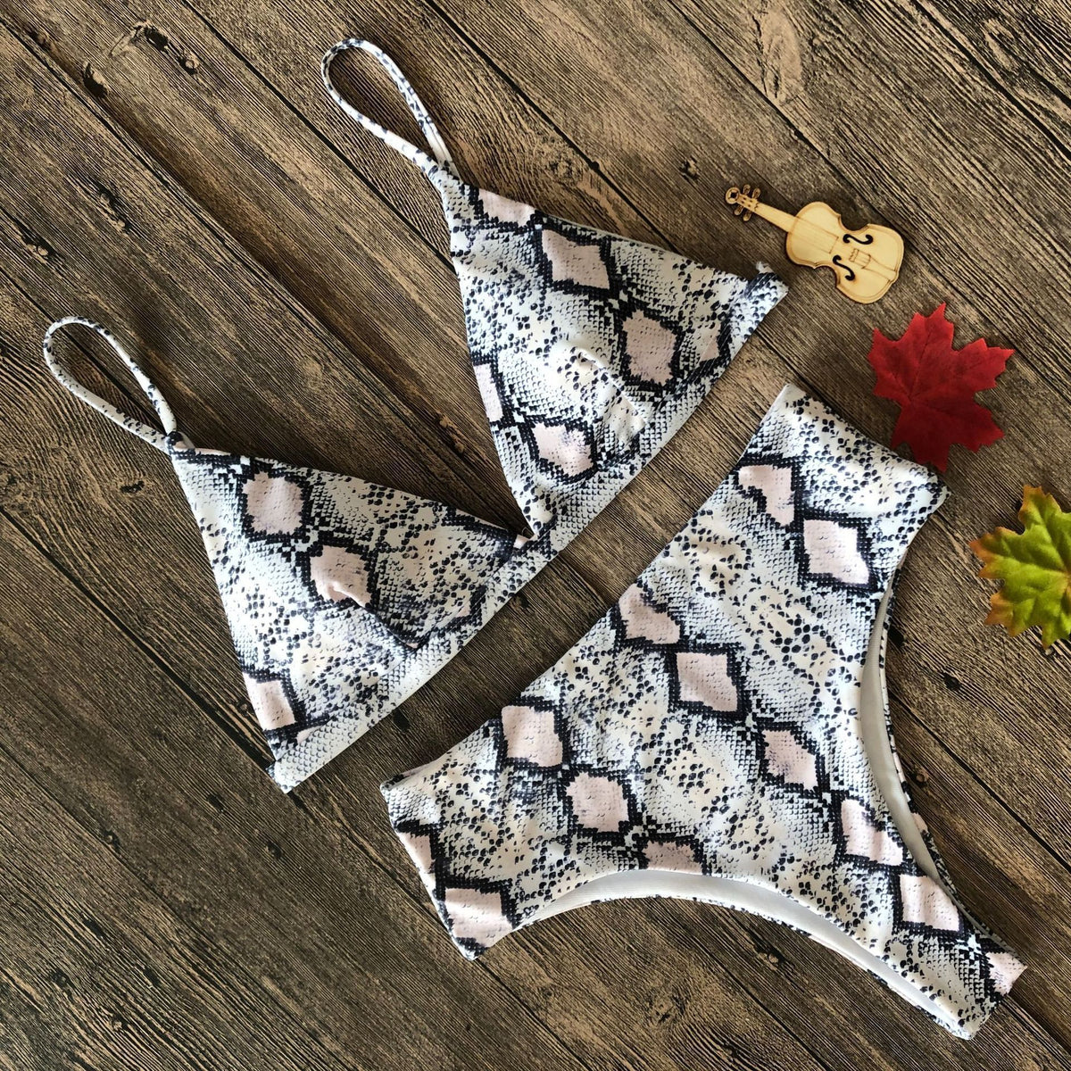 Fashion High Waist Printed Bikini Swimwear
