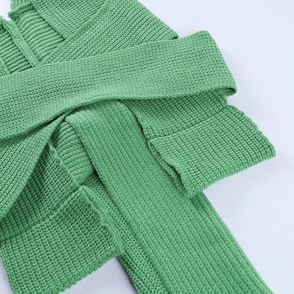 Knit Vest V-neck Camis Crop Tank Tops Sweaters
