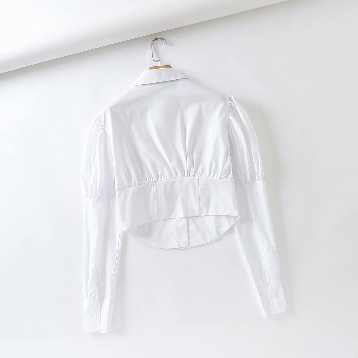 Vintage Lantern Sleeve Knit Single-breasted Shirts Sweaters
