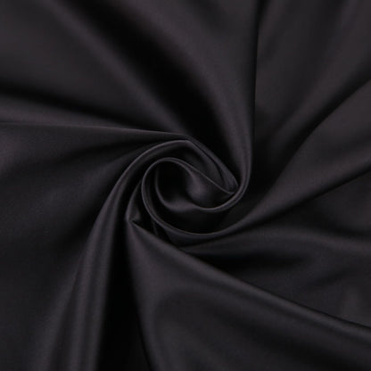 V-neck High Collar Satin Bodycon Mini Dresses